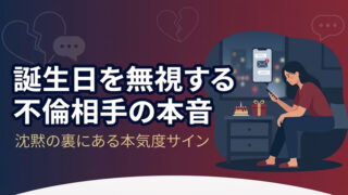 不倫相手が誕生日を無視