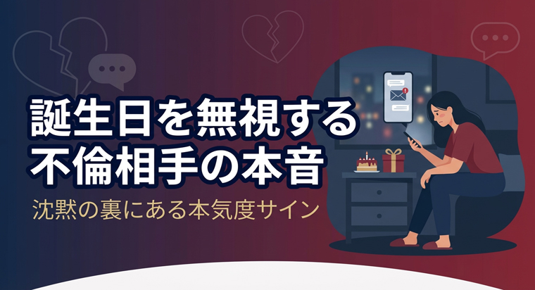 不倫相手が誕生日を無視