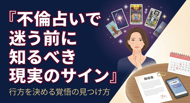 不倫占いで迷う前に読むべき