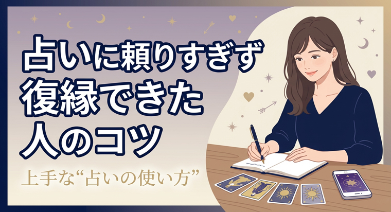 占いに頼りすぎず復縁